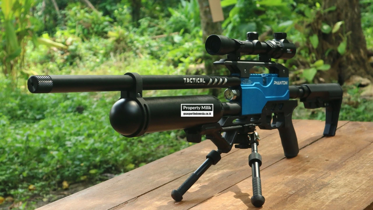 PCP Predator Black Army Phantom Full CNC Bocap 500cc Chamber Biru - Image 2