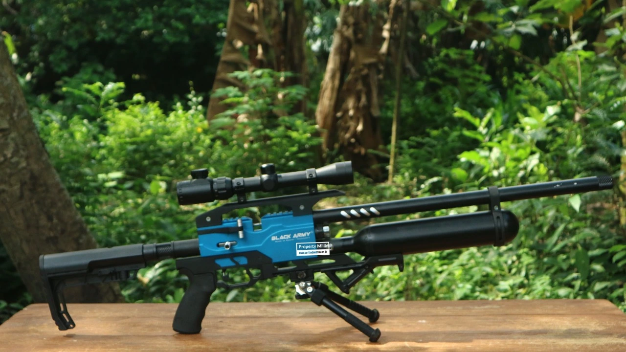 PCP Predator Black Army Phantom Full CNC Bocap 500cc Chamber Biru - Image 6