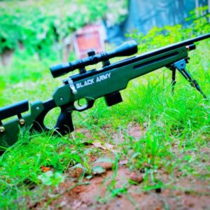 Senapan Angin PCP Luger Black Army Popor AWP